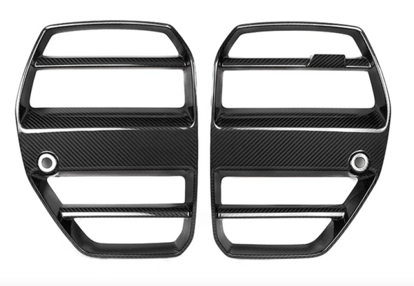 BMW G80 M3 G82 M4 Dry Carbon ST Style Grilles