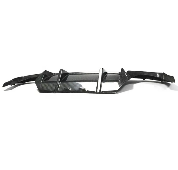 BMW F10 5 Series Carbon Fiber V Style Diffuser