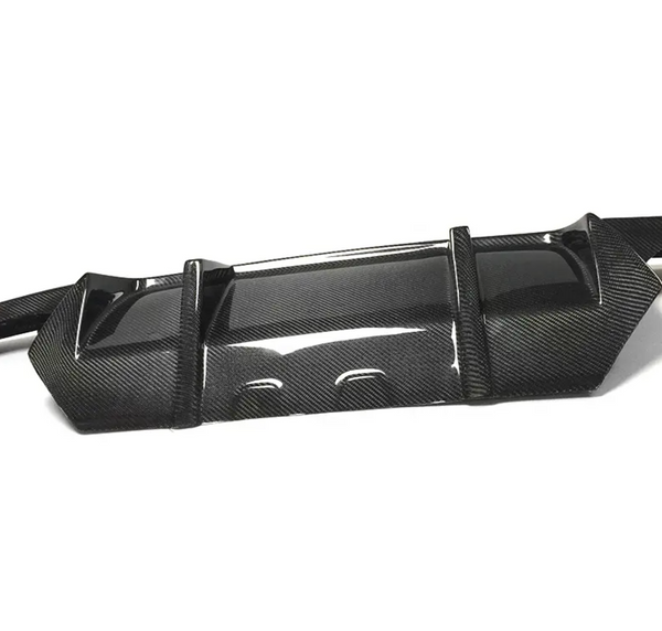 BMW F10 5 Series Carbon Fiber V Style Diffuser