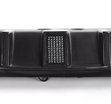 BMW F10 5 Series Carbon Fiber V Style Diffuser With LED Brake Light