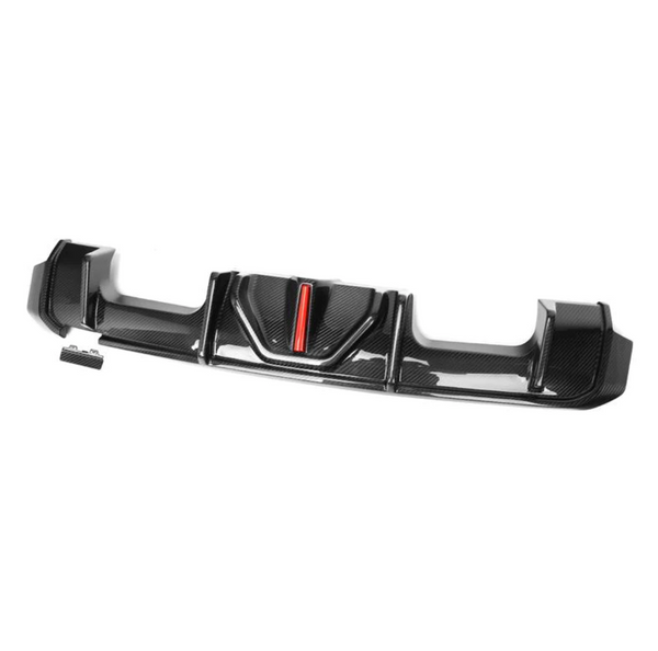 BMW G8X M3 M4 Carbon Fiber AK Style Diffuser with Brake Light