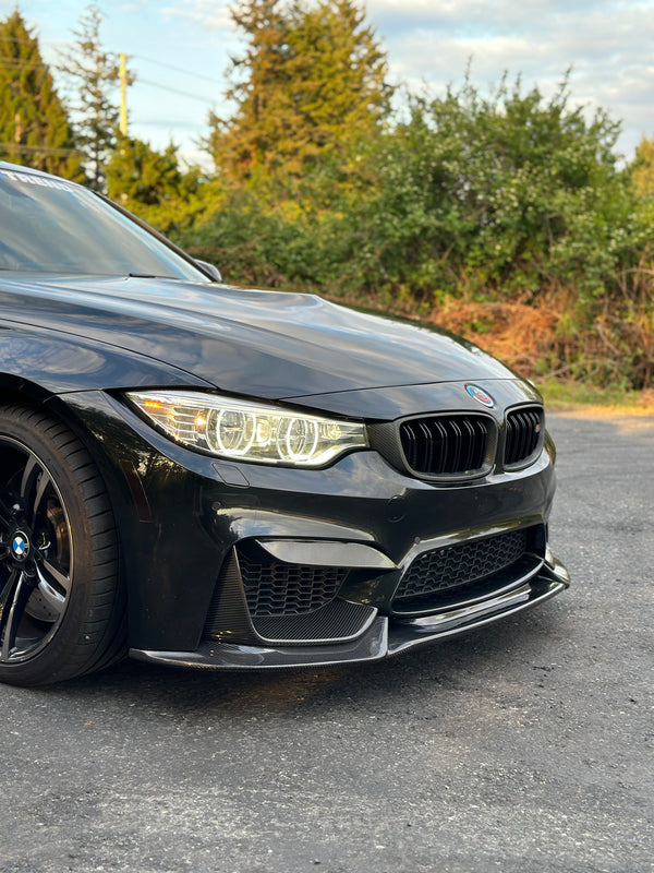F8X M Performance Style Carbon Front Lower Splitters