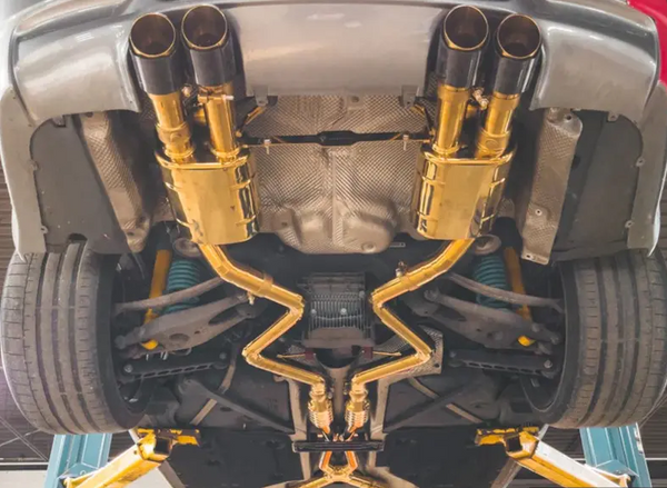 Golden Valved Race Exhaust System With 1x1 Carbon Tips - E9X M3