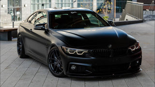 BMW F32, Black, Apex Wheels, Carbon Fiber Front Lip, Grilles, Carbon Fiber Mirrors, M Performance