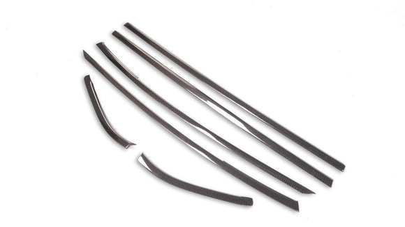 Carbon Fiber Door Window Molding Trim Set - Toyota A90 Supra