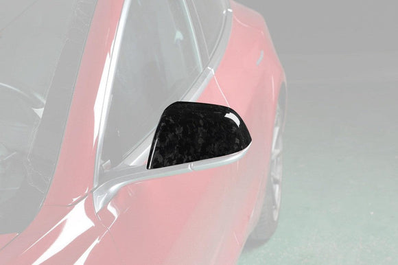 Carbon Fiber Mirror Cap Set - Tesla Model 3