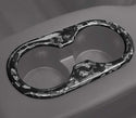 Carbon Fiber Rear Seat Cup Holder Cover - Tesla Model 3