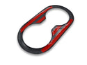 Carbon Fiber Rear Seat Cup Holder Cover - Tesla Model 3
