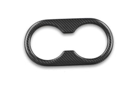 Carbon Fiber Rear Seat Cup Holder Cover - Tesla Model 3