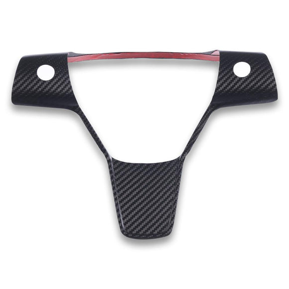 Carbon Fiber Steering Wheel Accents - Tesla Model 3 & Y