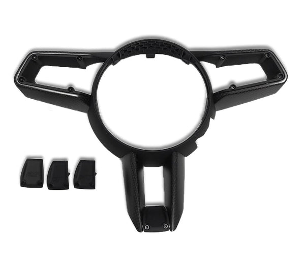 Carbon Fiber Steering Wheel Trim - Porsche 992 Carrera
