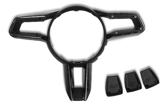 Carbon Fiber Steering Wheel Trim - Porsche 992 Carrera