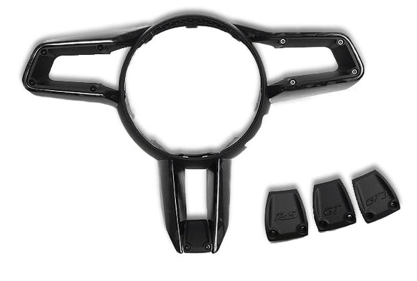 Carbon Fiber Steering Wheel Trim - Porsche 992 Carrera