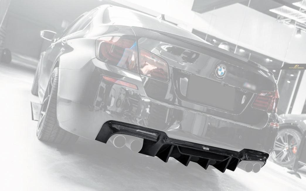F10 Rear Diffuser Led FD Style Carbon Fiber Rear Diffuser - BMW F10 M5 & 5 Series | BimmerTrend