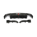 KB Style Carbon Fiber Rear Diffuser with Brake Light - BMW G22 4 Series