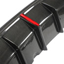 KB Style Carbon Fiber Rear Diffuser with Brake Light - BMW G22 4 Series