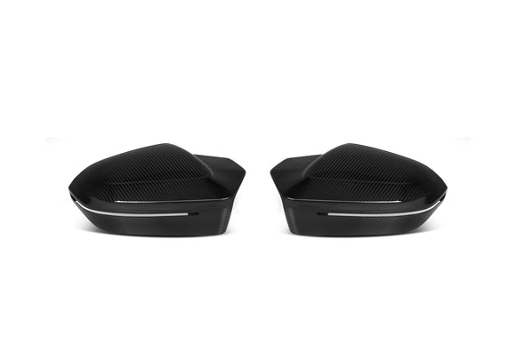 M Style Carbon Fiber Mirror Caps - BMW G60 5 Series & G70 7 Series