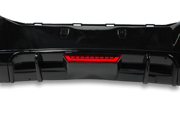 M Tech ABS Rear Diffuser w/ Brake Light - BMW F20 1 Series