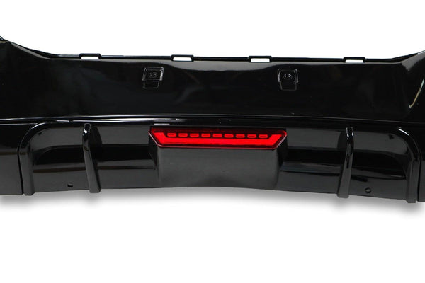 M Tech ABS Rear Diffuser w/ Brake Light - BMW F20 1 Series