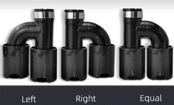 MP Style Carbon Fiber 'h" Exhaust Tip for BMW