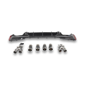 PP Rear Diffuser w/ Exhaust tips - BMW G30 / G38 5 Series