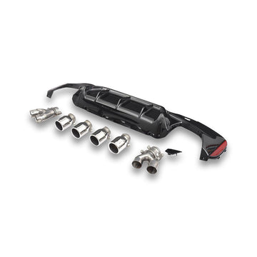 PP Rear Diffuser w/ Exhaust tips - BMW G30 / G38 5 Series