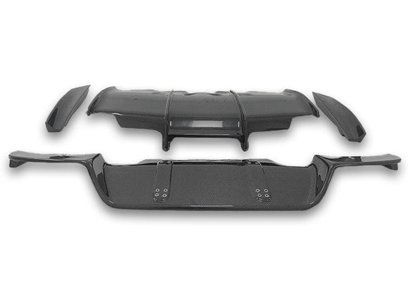 PSM Style Carbon Fiber Rear Diffuser - BMW F06 / F12 / F13 M6