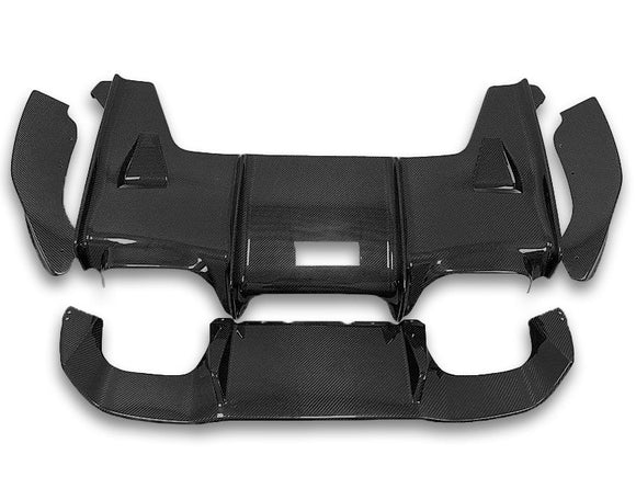 PSM Style Carbon Fiber Rear Diffuser - BMW F87 M2 / M2C