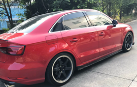 RS Style Carbon Fiber Side Skirts - Audi A3