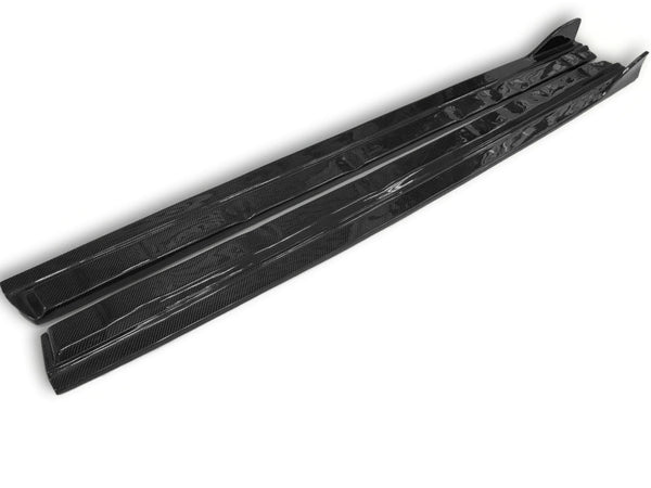RS Style Carbon Fiber Side Skirts - Audi A3