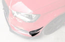RS3 Style Carbon Fiber Front Bumper Canards - Audi S3 / A3 S Line