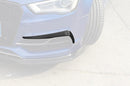 RS3 Style Carbon Front Upper Splitters - Audi S3 / A3 S Line