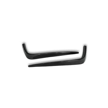 RS3 Style Carbon Front Upper Splitters - Audi S3 / A3 S Line