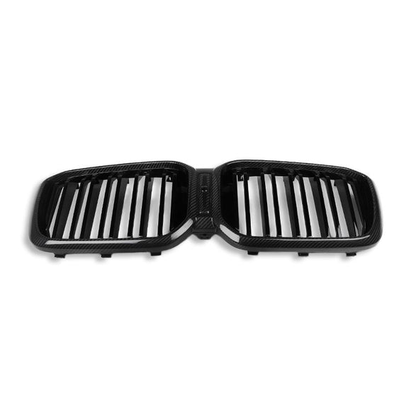 SQ Style Carbon Fiber Dual Slat Front Grilles - BMW F97 X3M LCI