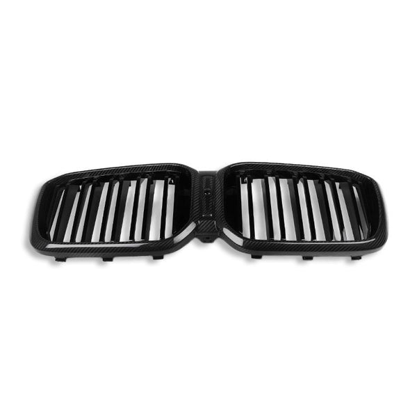 SQ Style Carbon Fiber Dual Slat Front Grilles - BMW F97 X3M LCI