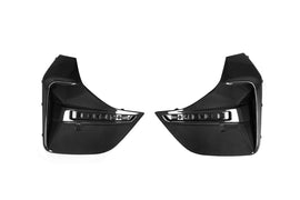 SQ Style Carbon Fiber Rear Bumper Trims - BMW G26 4 Series & i4