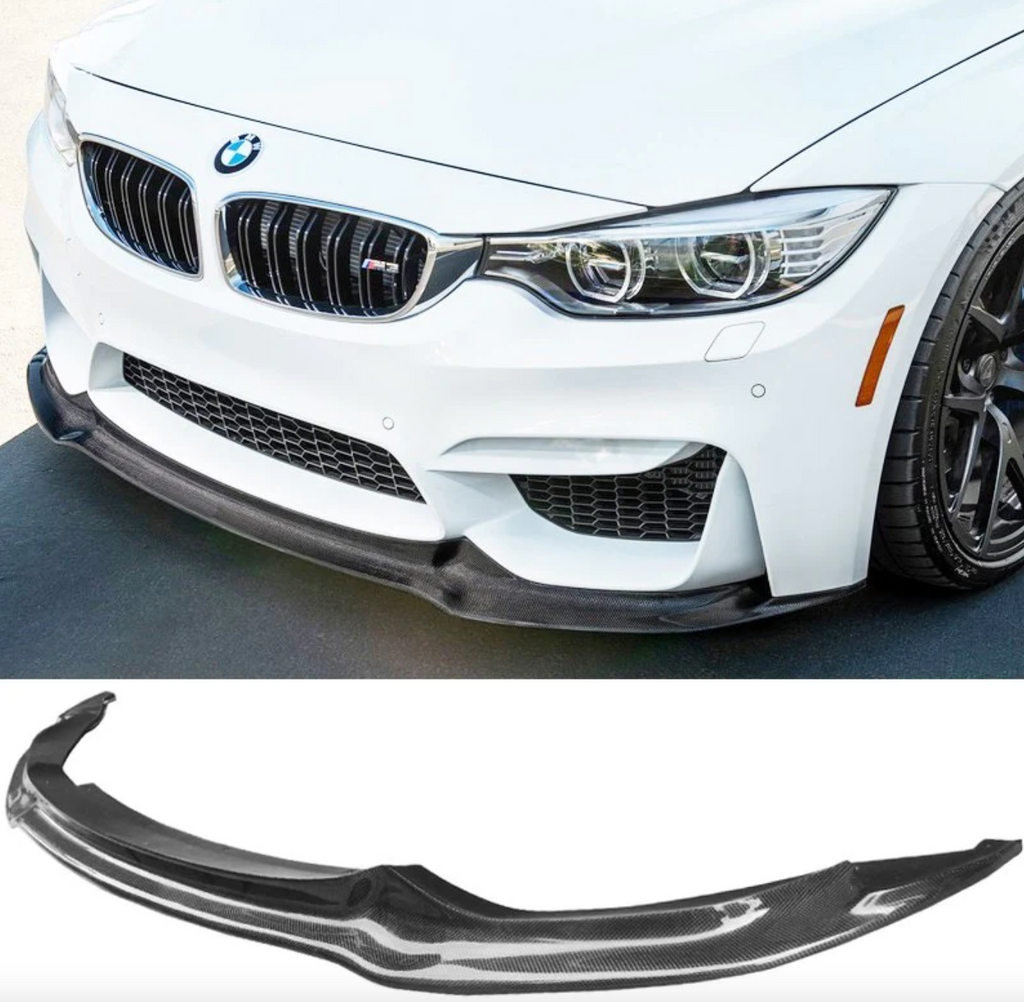 Bmw F80 M3 F82 M4 Carbon Fiber V Style Front Lip Bimmertrend