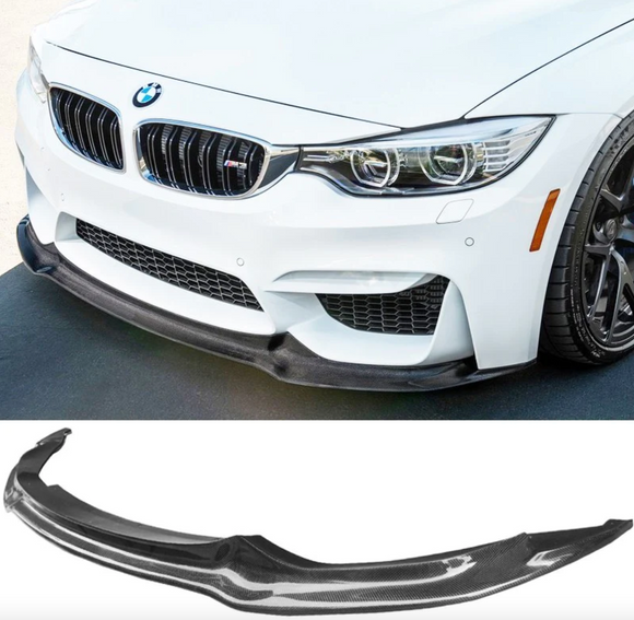 BMW F80 M3 F82 M4 Carbon Fiber V Style Front Lip