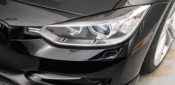 BMW F30 3 series Carbon Fiber Eyelid Headlight Trim