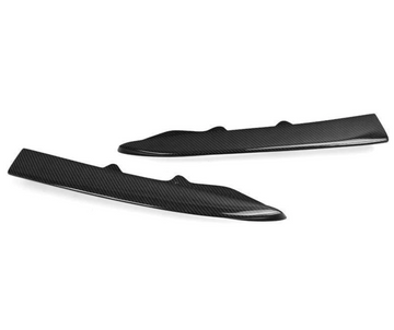 BMW F30 3 series Carbon Fiber V Style Rear Canard Splitters - 0