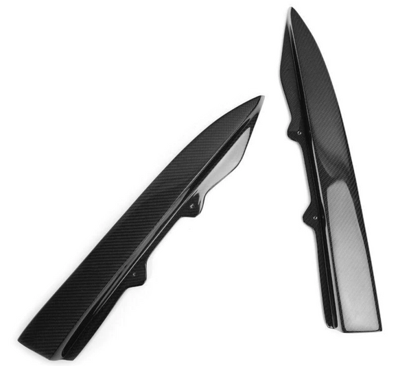 BMW F30 3 series Carbon Fiber V Style Rear Canard Splitters