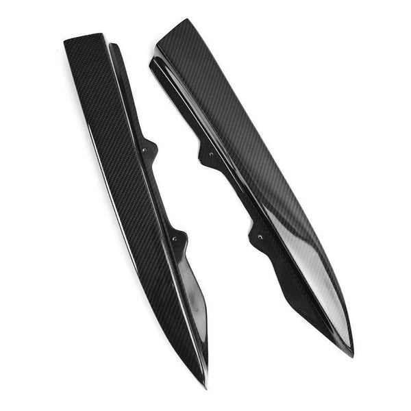 V Style Carbon Fiber Rear Canard Splitters - BMW F30 3 Series