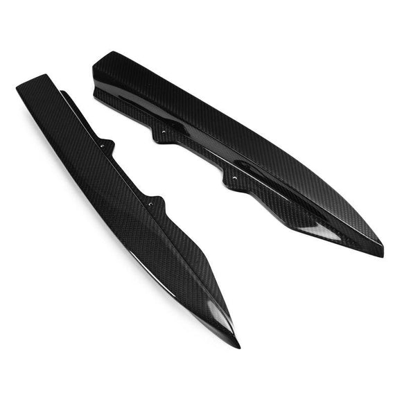 V Style Carbon Fiber Rear Canard Splitters - BMW F30 3 Series