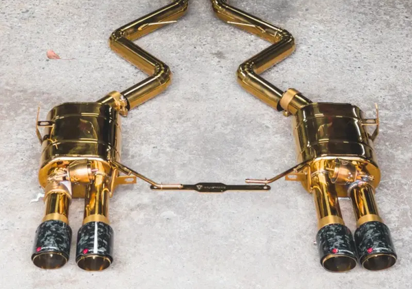 Golden Valved Race Exhaust System With 1x1 Carbon Tips - E9X M3