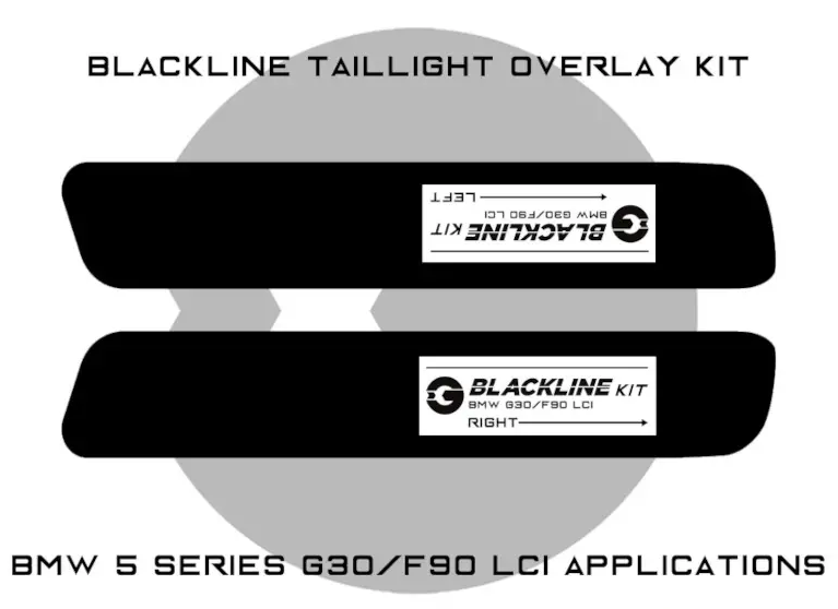 Blackline Taillight Overlay Kit - F90/G30 LCI | BimmerTrend