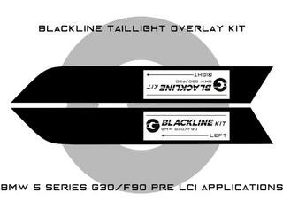 Blackline Taillight Indicator Overlay Kit - F90/G30 Pre-LCI